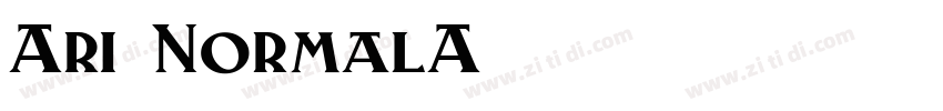 Ari NormalA字体转换
